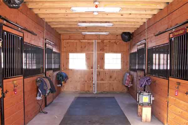 Modular Horse Barn, Interior Horse Stalls