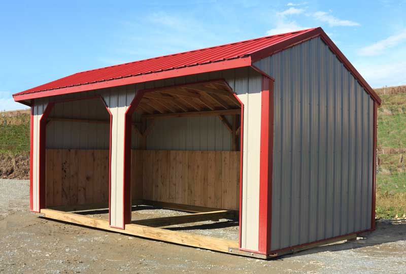 No. 1 is a 10 x 20 Metal Run-in Shed.  It's economical for weather protection in the pasture.
